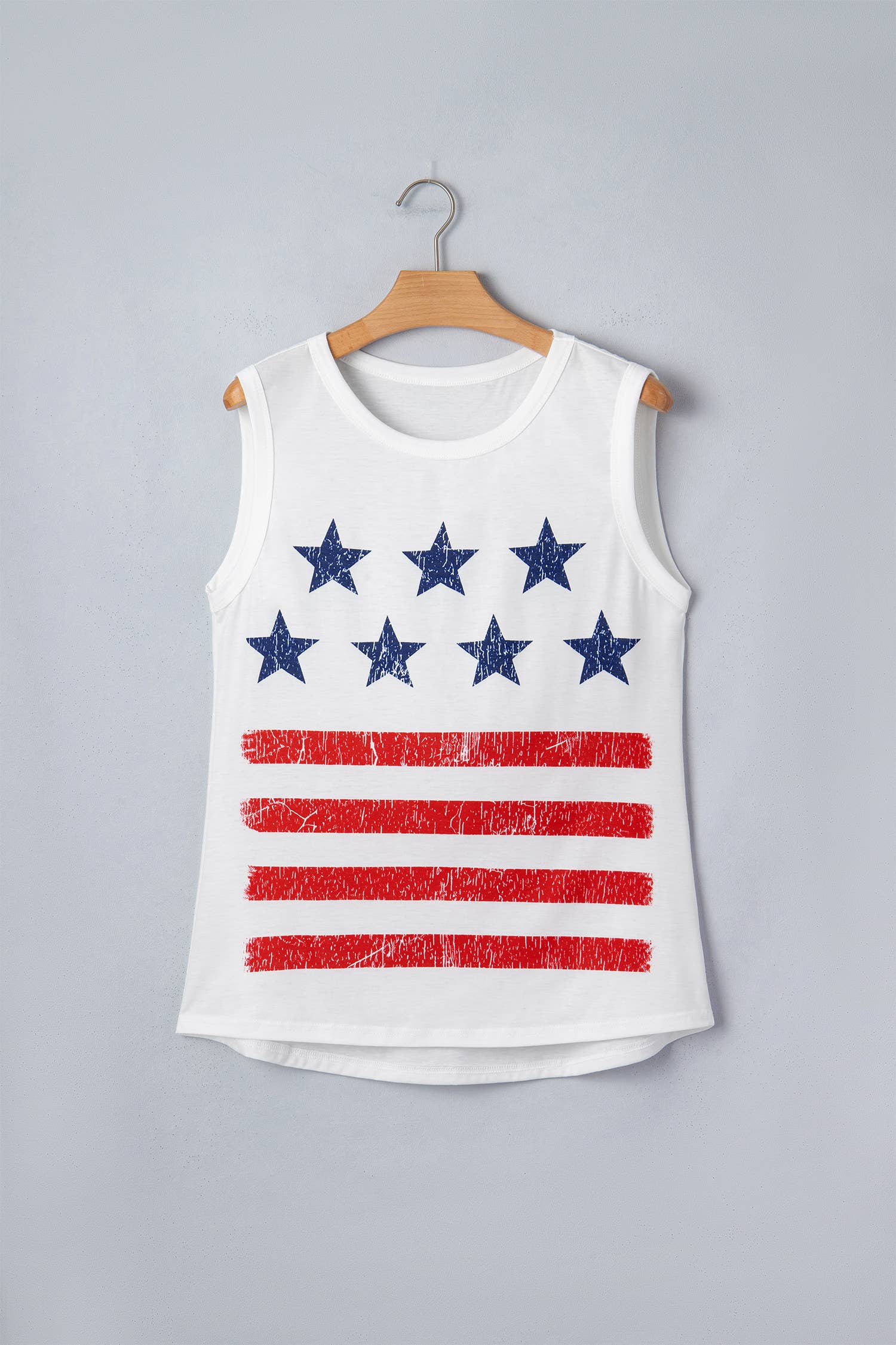 Vintage Stars and Stripes Casual Tank Top