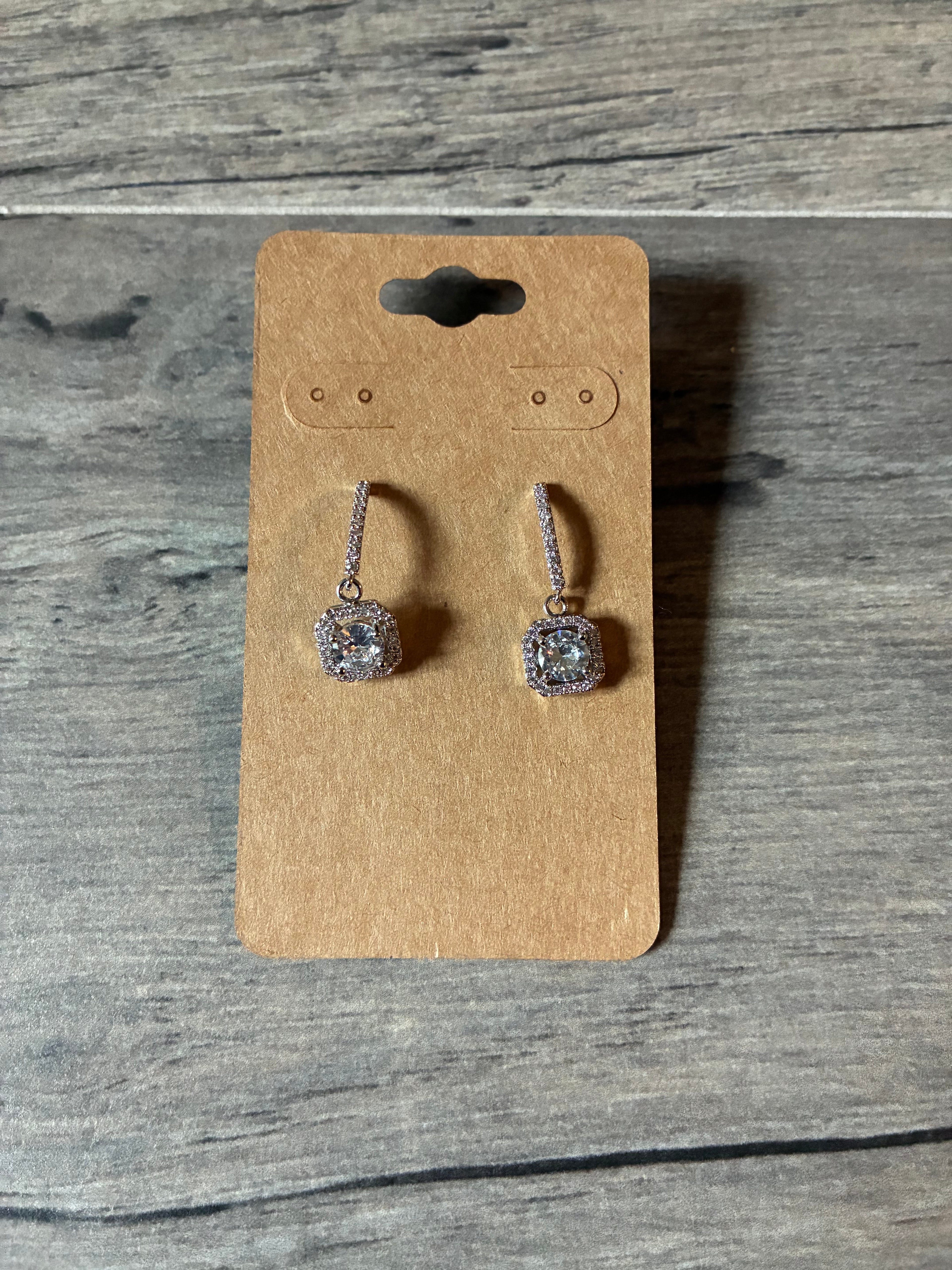 Halo Setting Earrings