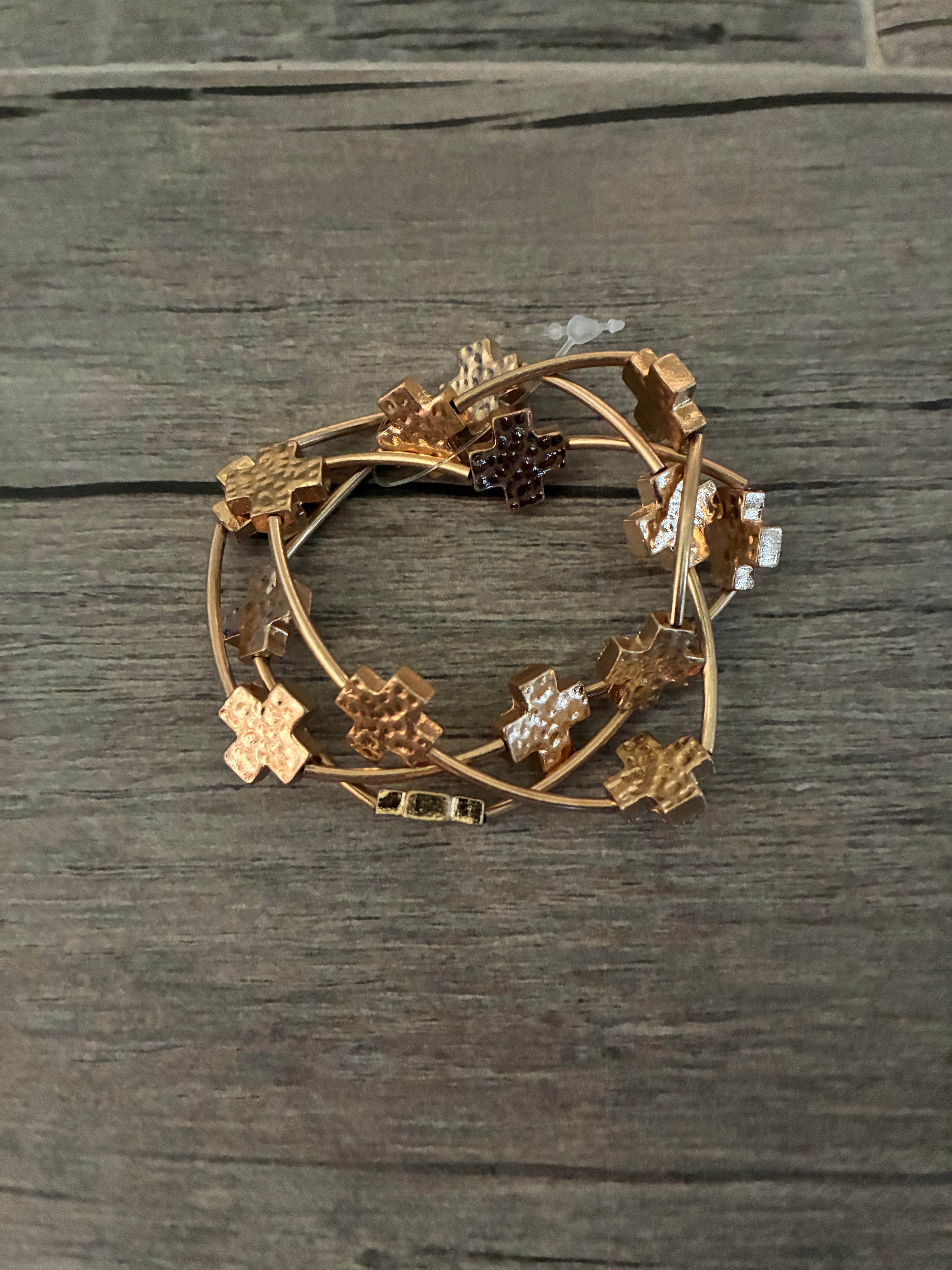 Cross Stackable Bronze