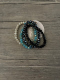 Faceted Crystals Stackable Bracelets