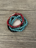 Faceted Crystals Stackable Bracelets