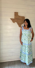 Floral Sleeveless Maxi Dress